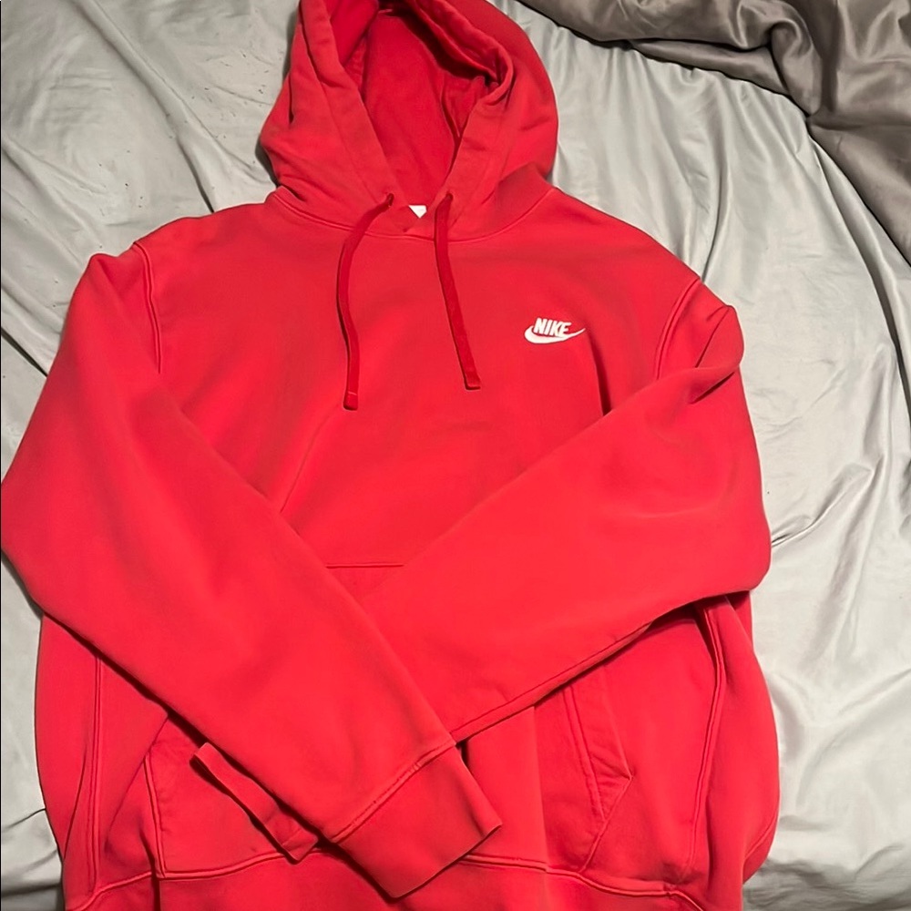 Nike Men's Vibrant Red Hoodie